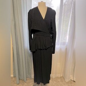 Topshop asymmetrical wrap dress with polka dots